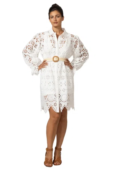 Miss June Sloane Short Dress In White