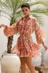 Miss June Summer Tunic Dress In Multi