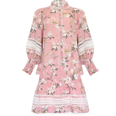 Miss June Tulla Shirt &amp; Mabel Skirt Set Pink