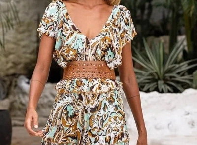 Miss June Womens Brown Leather Belt