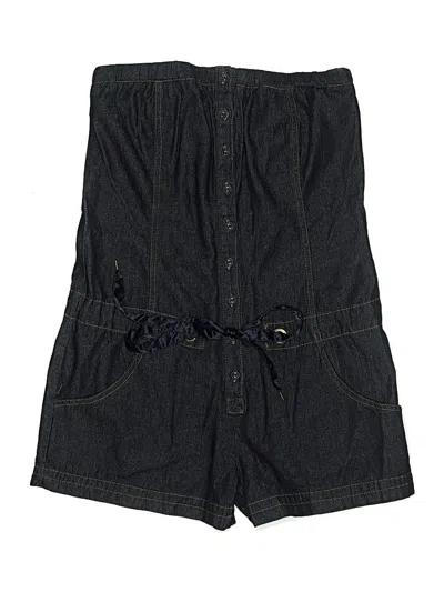 Pre-owned Miss Lili Overall Shorts In Blue