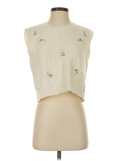 Pre-owned Miss Love Cardigan Sweater In Ivory