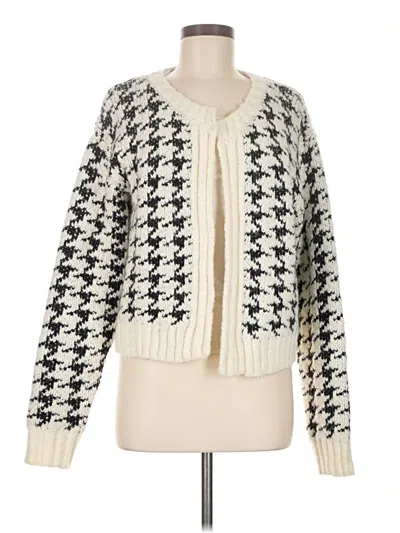 Pre-owned Miss Love Cardigan Sweater In White