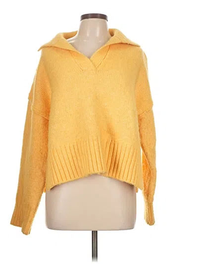 Pre-owned Miss Love Pullover Sweater In Yellow