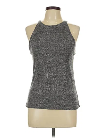 Pre-owned Miss Love Tank Top Gray Halter Neckline Tops
