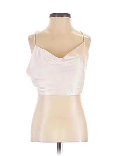 Pre-owned Miss Love Tank Top Ivory Strapless Neckline Tops
