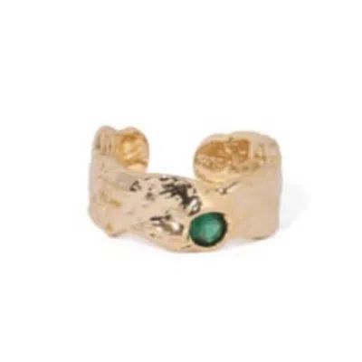 Miss May The Brand Women's Green / Gold Before Sunset Ring