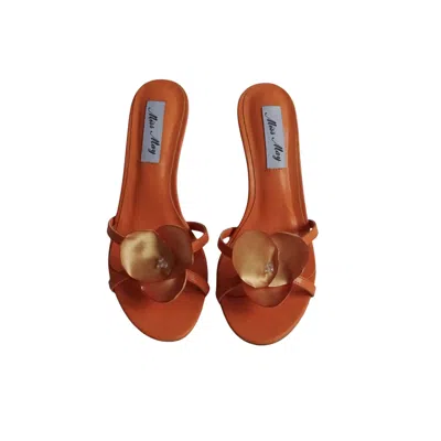 Miss May The Brand Women's Yellow / Orange Saturday In Lille Heels - Orange In Yellow/orange