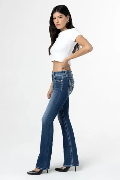 Miss Me Albus Bootcut Jeans In Med/dark Wash
