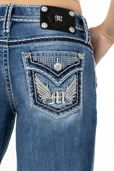 Miss Me Angelline Wide Leg Jeans In Medium Wash