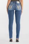 Miss Me Arissa Wing Straight Jeans - 32 / 31" / Medium Wash