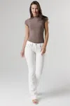 Miss Me Aspen White Stitch Bootcut Jeans In White