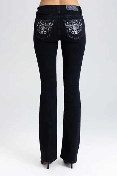 Miss Me Black Spur Bootcut Jeans In Black, Women's At Urban Outfitters