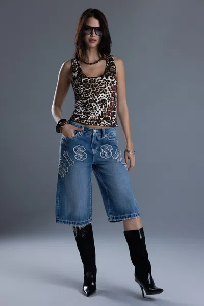 Miss Me Breeta Leopard Tank - L / Multi Brown In Animal Print