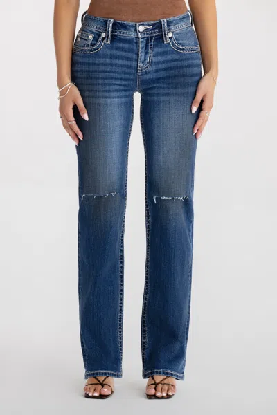 Miss Me Briar Stitched Slim Wide - 31 / 30" / Med/dark Wash