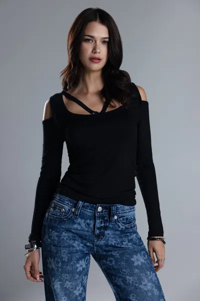 Miss Me Brienne Top - L / Black