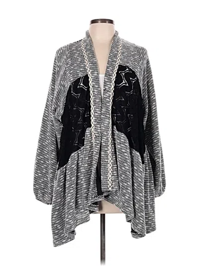Pre-owned Miss Me Cardigan Sweater In Silver