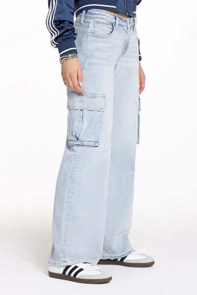 Miss Me Carter Cargo Jeans - 32 / 30" / Light Wash