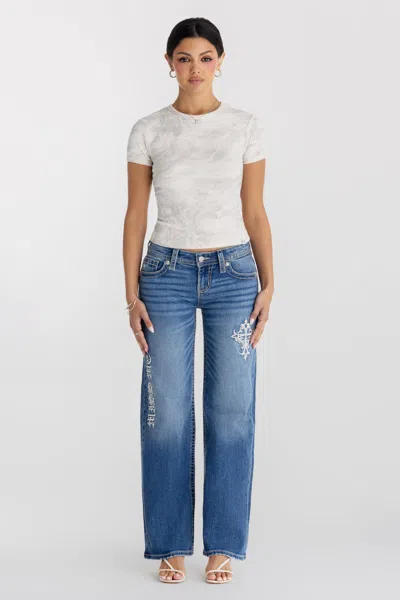 Miss Me Caspian Wide Leg - 34 / 30" / Medium Wash In Blue