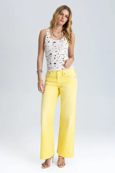 Miss Me Circuit Wide Leg Jeans - 32 / 30" / Yellow