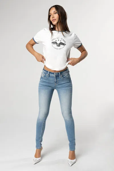 Miss Me Classic Heaven Skinny Jeans In Light Wash