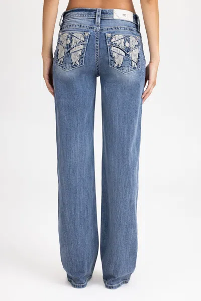 Miss Me Cloudborne Wing Slim Wide - 34 / 30" / Medium Wash In Blue