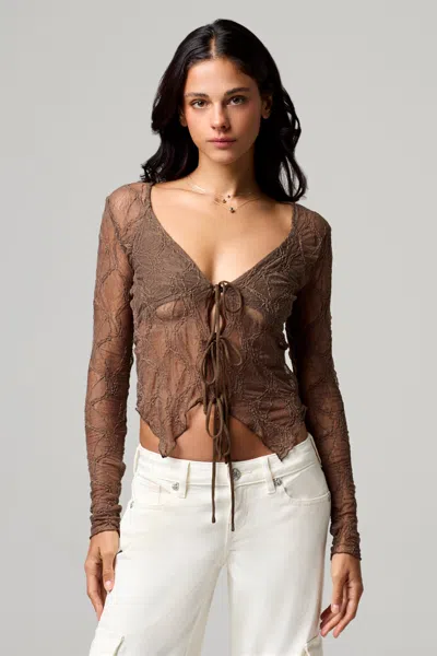 Miss Me Coco Lace Top In Black