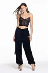 Miss Me Covey Cargo Pants - S / Black In Black