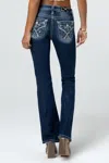 Miss Me Crissy Skye Bootcut Jeans In Dark Wash
