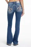 Miss Me Dahlia Fleur Bootcut Jeans In Medium Wash