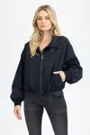 Miss Me Danica Star Jacket - L / Black In Black