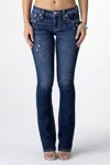 Miss Me Delilah Slim Bootcut Jeans In Med/dark Wash