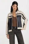 Miss Me Dove Noir Leather Jacket - L / Black In Multi