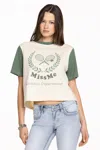 Miss Me Drew Graphic Tee - M / Olive Green In Olive Green