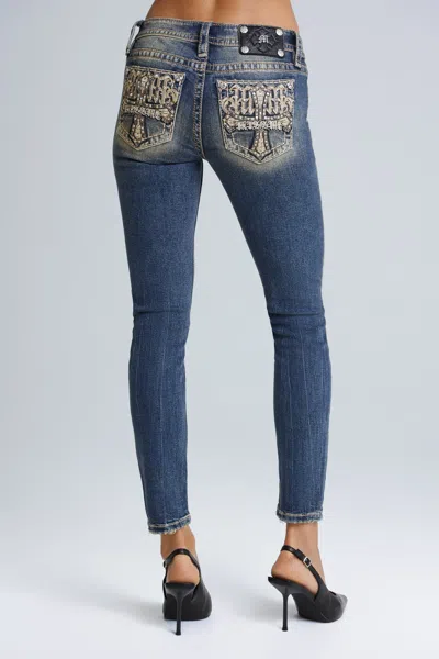 Miss Me Dune Skinny Jeans - 31 / 30" / Medium Wash In Blue