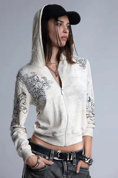Miss Me Elix Ornate Jacket - S / Sand White