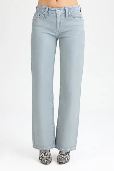 Miss Me Eloise Slim Wide - 34 / 30" / Light Metallic Coated