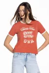 Miss Me Erica Tee - L / Rustic Orange In Multi