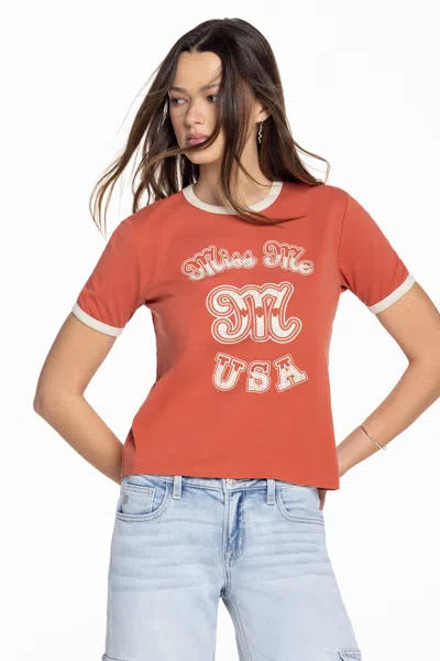 Miss Me Erica Tee - L / Rustic Orange