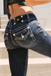 Miss Me Esme Double Waist Bootcut Jeans - 34 / 30" / Dark Wash In Blue
