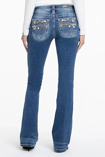 Miss Me Estrella Bootcut Jeans In Medium Wash, Women's At Urban Outfitters In Blue