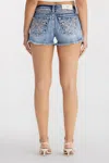 Miss Me Euphoric Butterfly Shorts - 33 / 3.5" / Med/dark Wash