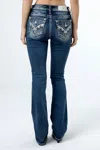 Miss Me Stars Below Bootcut Jean In Dark Wask In Med/dark Wash