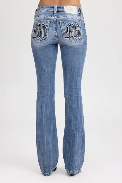 Miss Me Gone Mayhem Bootcut Jeans - 29 / 30" / Medium Wash In Blue