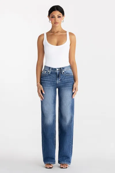 Miss Me Gone Rogue Wide Leg - 34 / 30" / Medium Wash