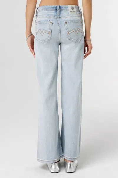 Miss Me Gradient Everyday Wide Jeans In Light Wash
