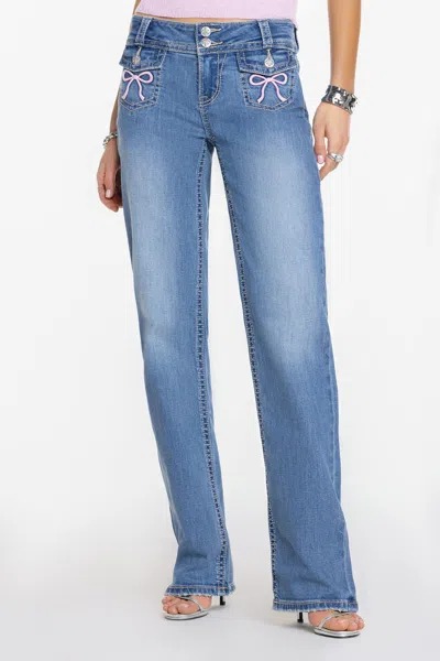 Miss Me Heavenly Lucy Slim Wide - 34 / 30" / Light Wash