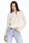 Miss Me Jordyn Crochet Jacket - S / Cream In White