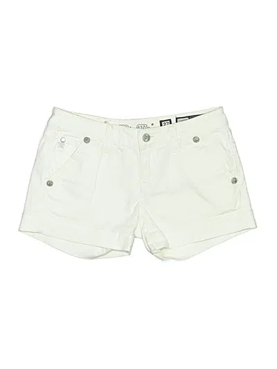 Pre-owned Miss Me Khaki Shorts In Ivory