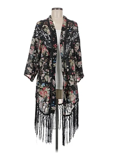 Pre-owned Miss Me Kimono In Black